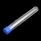 Maxbell 20pcs Non-Graduated Plastic Test Tubes Laboratory Test Tool with Screw Caps