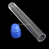 Maxbell 20pcs Non-Graduated Plastic Test Tubes Laboratory Test Tool with Screw Caps