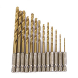 Maxbell 13pcs Hex Shank Quick change Cobalt Drill Bit Set Multi Bits