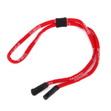 Maxbell Silica Gel Tooth Hole Mount Glasses Sunglasses Cord Anti-Slip Holder Red