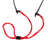 Maxbell Silica Gel Tooth Hole Mount Glasses Sunglasses Cord Anti-Slip Holder Red