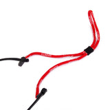 Maxbell Silica Gel Tooth Hole Mount Glasses Sunglasses Cord Anti-Slip Holder Red