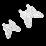 Maxbell 2pcs Butterfly Embossing Mould Sugarcraft Fondant Cake Decorating DIY Tool