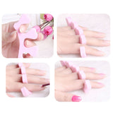Maxbell One Pair Soft Toe Finger Separator for Manicure Pedicure - Pale Pink