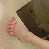 Maxbell One Pair Soft Toe Finger Separator for Manicure Pedicure - Pale Pink
