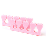 Maxbell One Pair Soft Toe Finger Separator for Manicure Pedicure - Pale Pink