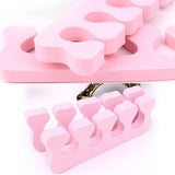 Maxbell One Pair Soft Toe Finger Separator for Manicure Pedicure - Pale Pink