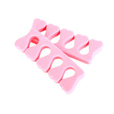 Maxbell One Pair Soft Toe Finger Separator for Manicure Pedicure - Pale Pink