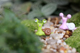 Maxbell 10pcs Miniature Dollhouse Bonsai Fairy Garden Landscape Couples Snails Decor