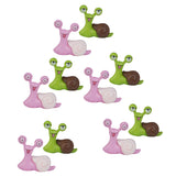 Maxbell 10pcs Miniature Dollhouse Bonsai Fairy Garden Landscape Couples Snails Decor