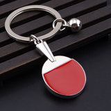 Maxbell Mini Table Tennis Pendant Keyring Key Chain Gift - Red