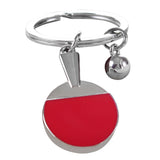 Maxbell Mini Table Tennis Pendant Keyring Key Chain Gift - Red