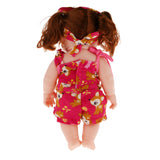 Maxbell Realistic Silicone Baby Doll Vinyl Lifelike Baby Girl in Fuchsia