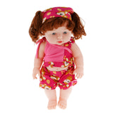 Maxbell Realistic Silicone Baby Doll Vinyl Lifelike Baby Girl in Fuchsia