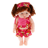 Maxbell Realistic Silicone Baby Doll Vinyl Lifelike Baby Girl in Fuchsia