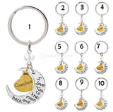 Maxbell Charm I Love You To The Moon And Back Keyring Keychain Gift -Dad