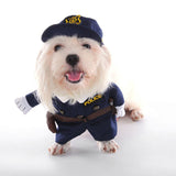 Maxbell Cute Pet Fancy Jumpsuit Police Cosplay Costume Party Clothes with Hat M