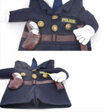 Maxbell Cute Pet Fancy Jumpsuit Police Cosplay Costume Party Clothes with Hat M