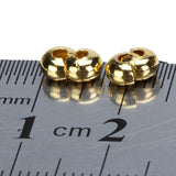 Maxbell 100pcs Gold Tone Crimp Covers Beads Jewelry Findings