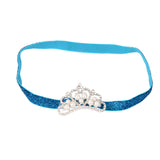 Maxbell Infant Baby Rhinestone Pearl Crown Hair Bands Photography Headband - Blue