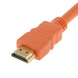 Maxbell 1080P HD HDMI Port Male to 2 Female 1 In 2 Out Splitter Cable Adapter Orange