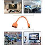 Maxbell 1080P HD HDMI Port Male to 2 Female 1 In 2 Out Splitter Cable Adapter Orange