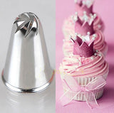 Maxbell 2x Rose Flower Stainless Steel Icing Piping Nozzle Tip Cake Decor DIY Tool