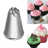 Maxbell 2x Rose Flower Stainless Steel Icing Piping Nozzle Tip Cake Decor DIY Tool