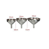 Maxbell 13cm Kitchen Stainless Steel Pouring Funnel Oil Bottle Strainer Jam Filter