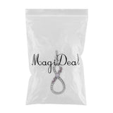 Maxbell Ash Memorial Keepsake Urn Crystal Ribbon Pendant Necklace Cremation Jewelry