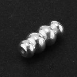 Maxbell 1pcs 925 Sterling Silver Screw Clasp Beads Connector for Jewelry Making S 4