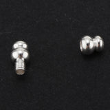 Maxbell 1pcs 925 Sterling Silver Screw Clasp Beads Connector for Jewelry Making S 4