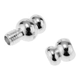 Maxbell 1pcs 925 Sterling Silver Screw Clasp Beads Connector for Jewelry Making S 4