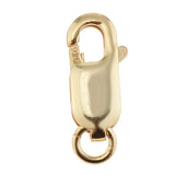 Maxbell 925 Sterling Metal Lobster Clasp Split Ring Jewelry Keychain DIY Gold