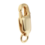 Maxbell 925 Sterling Metal Lobster Clasp Split Ring Jewelry Keychain DIY Gold