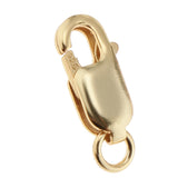 Maxbell 925 Sterling Metal Lobster Clasp Split Ring Jewelry Keychain DIY Gold