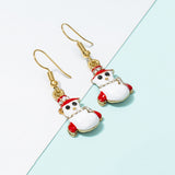 Maxbell Christmas Themed Necklaces Earrings Jewelry Set Kids Gift Snowman 2