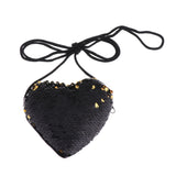 Maxbell Sequin Heart Shape Small Coin Purse Wallet Children Coin Bag Toys Gifts G