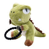 Maxbell Hair Ring Dinosaur Head Rope Plush Toy Short Plush Toy for Kids Green A