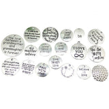 Maxbell 31pcs Love You Hanging Decor I Can DIY Crafts Jewelry Pendants Ornaments