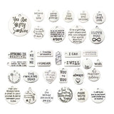 Maxbell 31pcs Love You Hanging Decor I Can DIY Crafts Jewelry Pendants Ornaments