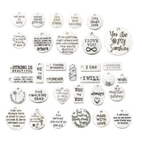 Maxbell 31pcs Love You Hanging Decor I Can DIY Crafts Jewelry Pendants Ornaments