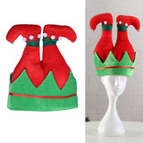 Maxbell Christmas Elf Hat Cute Xmas Holiday Party Costume Favors Gifts Accessories Red