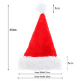 Maxbell Plush Santa Father Christmas Hat Xmas Costume Fancy Dress Party Supply