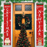 Maxbell Merry Christmas Party Banner Outdoor Indoor Home Decor Banner Xmas ML02