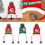 Maxbell Baby Knit Hat Christmas Tree, Santa Clause, Crochet Knit Beanie Green Santa