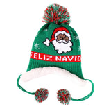 Maxbell Baby Knit Hat Christmas Tree, Santa Clause, Crochet Knit Beanie Green Santa