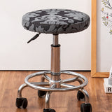 Stool Cover Round Bar Cafe Stool Seat Protector Stool Seat Cushion Black