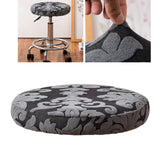 Stool Cover Round Bar Cafe Stool Seat Protector Stool Seat Cushion Black