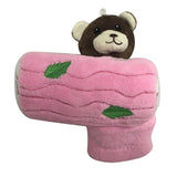 Maxbell Novelty Plush Bear Golf Headcover Golf Putter Head Covers Creative Pink